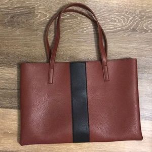 Vince Camuto Vegan Leather Colorblock Tote Bag